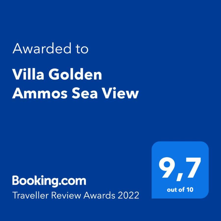 Villa Golden Ammos Sea View Kalamaki  Eksteriør bilde